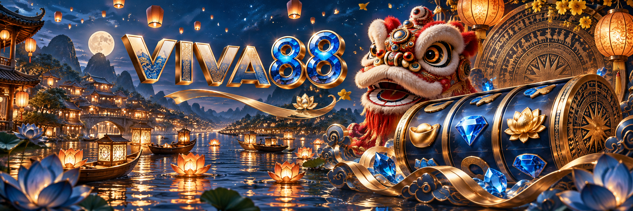 VIVA88: khung cảnh giải trí và họa tiết Việt Nam — hình minh họa