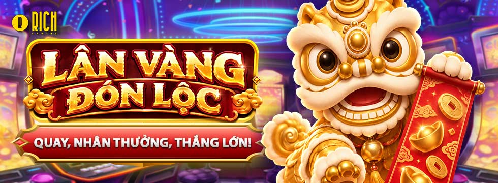 Rich Gaming Lân Vàng Đón Lộc trong banner VIVA88